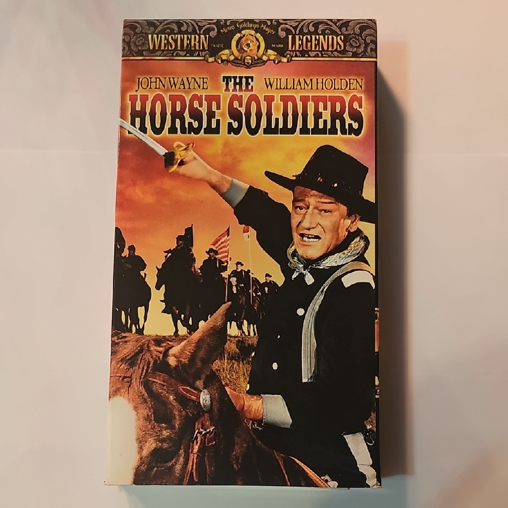 The Horse Soldiers VHS Tape Classic Western John Wayne Movie